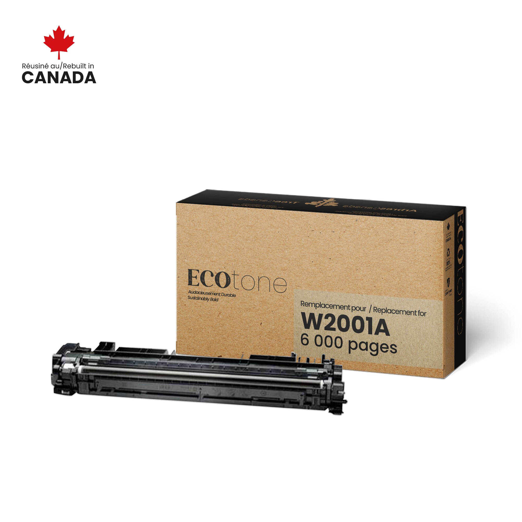 HP W2001A Reman Ecotone Cyan 6K (with toner level)